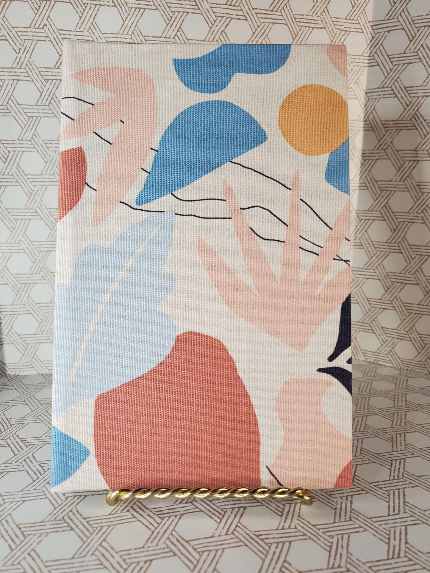 Abstract Pattern Hardcover Journal - Handbound Journal - Bookbinding - Journal