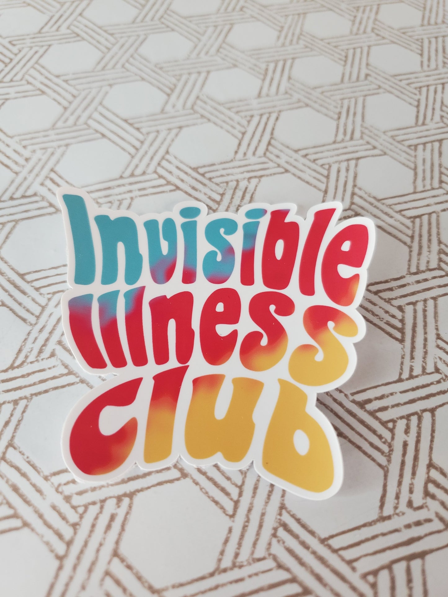 Invisible Illness Club Sticker - Spoon Theory - Chronic Illness Sticker - Spoonie